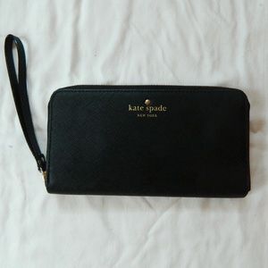 Kate Spade Black Wristlet